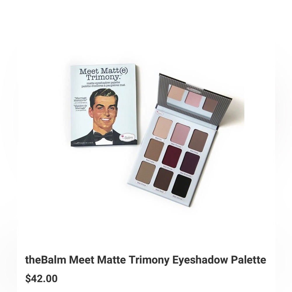TheBalm Meet Matte Trimony matte eyeshadow palette